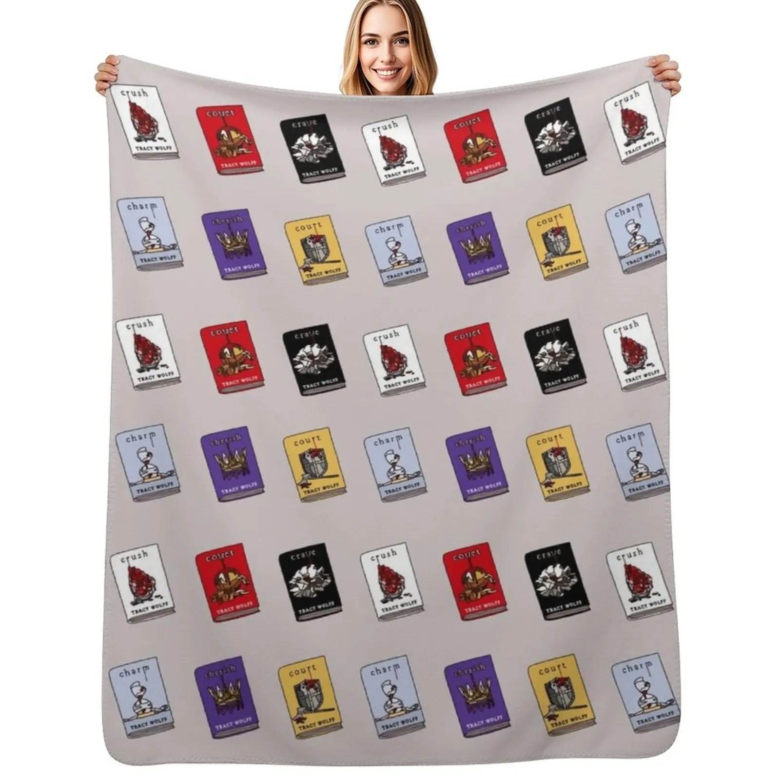 

Crave books Throw Blanket Soft Comfort Blanket for Reading Watching TV