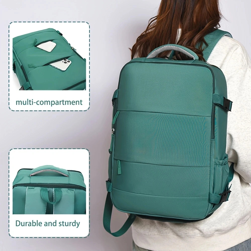 Leichter Freizeitrucksack für Paare, Reiserucksack für Damen, neuer Rucksack, Schultasche für Studenten, große Kapazität, Reise- und Pendlergepäck – Detail 2