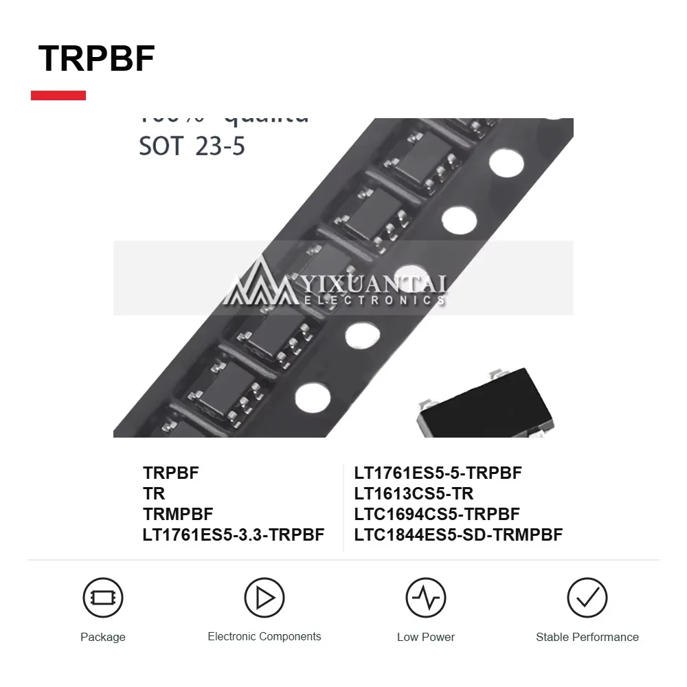 LT1761ES5-3.3-TRPBF LT1761ES5-5-TRPBF LT1613CS5-TR LTC1694CS5-TRPBF LTC1844ES5-SD-TRMPBF Power and Interface ICs SOT-23-5 10PCS