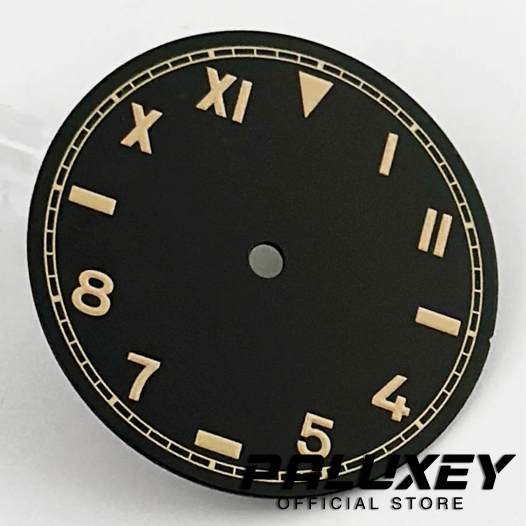 Retro 28.5MM Arabic Watch Dial Green Luminous Watch Faces For NH34 NH35 NH36 NH38 NH39 ETA2824 2836 Miyota 8215 8200 Movement