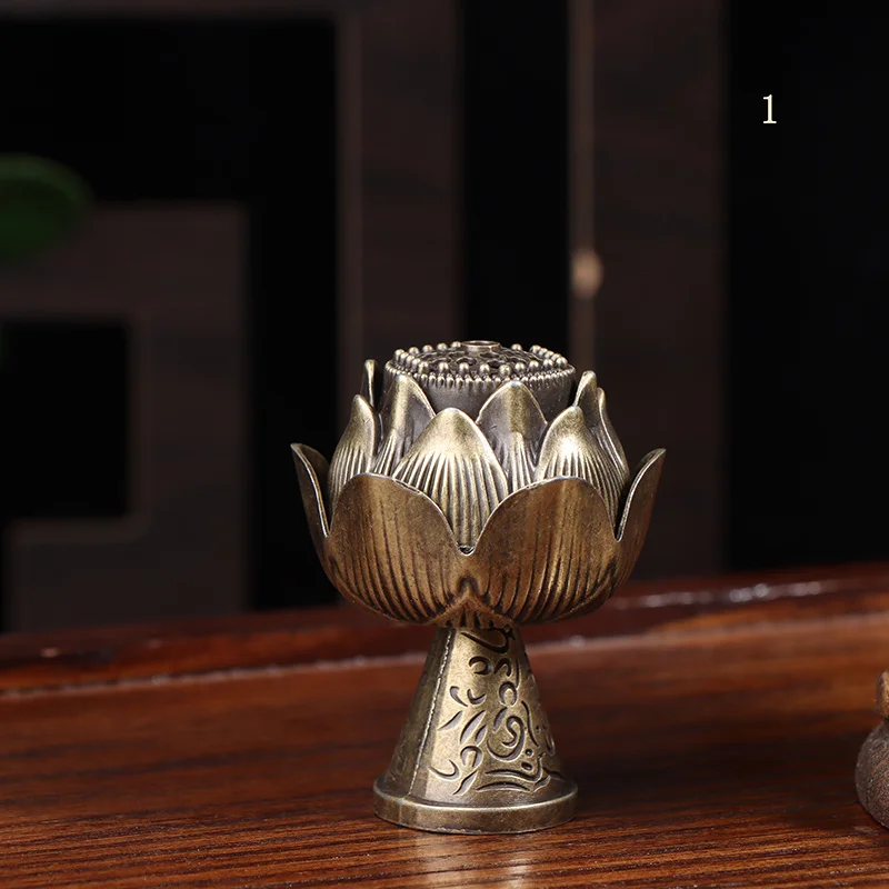 1 Stück Buddhistischer Räucherstäbchenhalter aus Legierung, Sandelholz-Dekoration für Zuhause und Büro, Einrichtungsgegenstände
