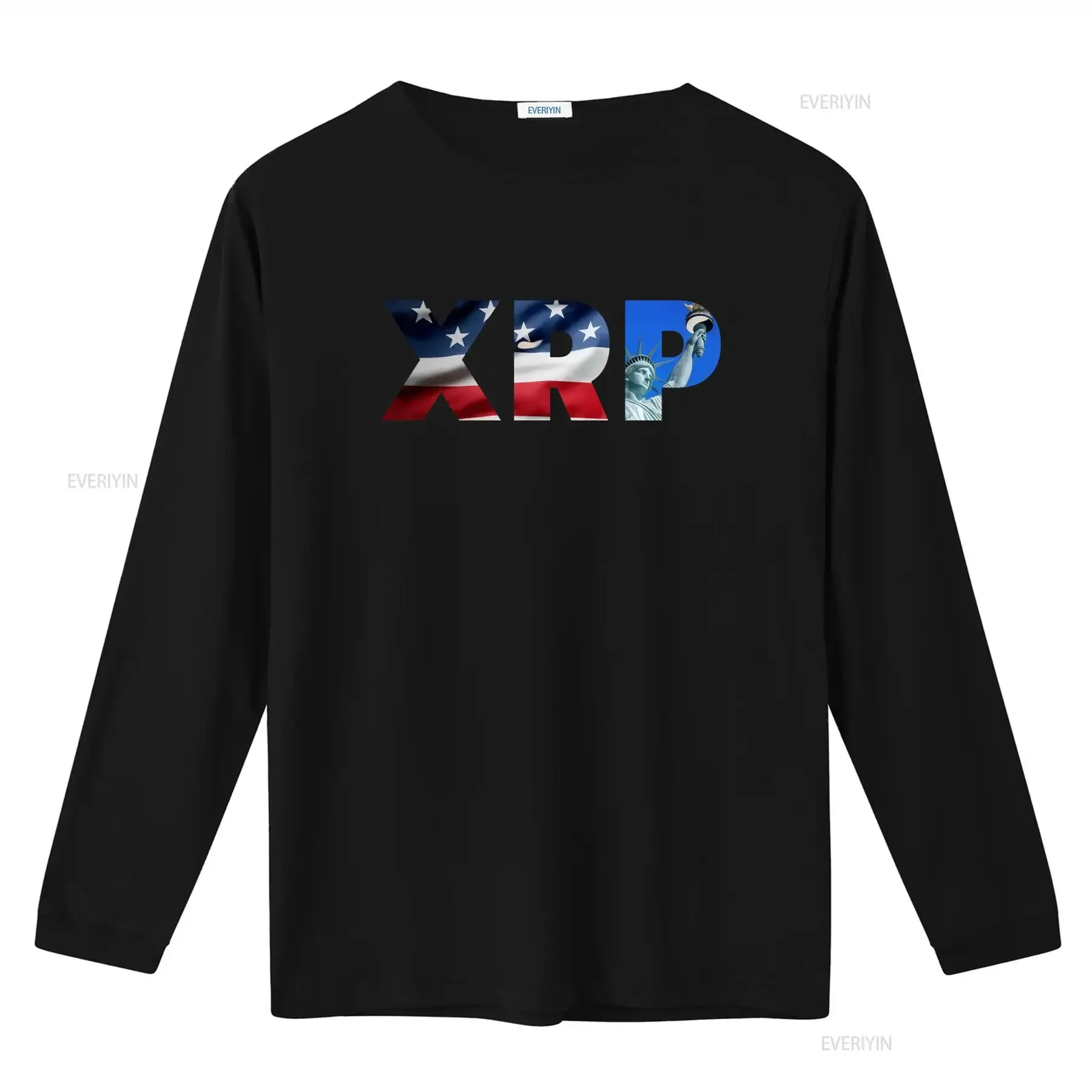 USA Flag Statue of Liberty XRP Crypto T Shirt Ripple Cryptocurrency Investor Digital Currency Apparel vintage Washed