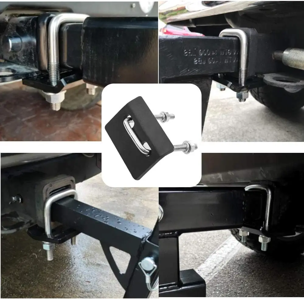 Heavy Duty Hitch Tightener Anti Rattle Stabilizer for 1.25 2 Inch Trailer Hitch U-Bolt Clamp Damper for Cargo Carrier Bike Rack