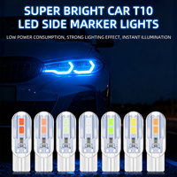 10PCS T10 W5W 2835 Chips 4SMD LED Bulb Super Bright Strobe LED Car Wedge Side Marker Clearance Light License Plate Lamp