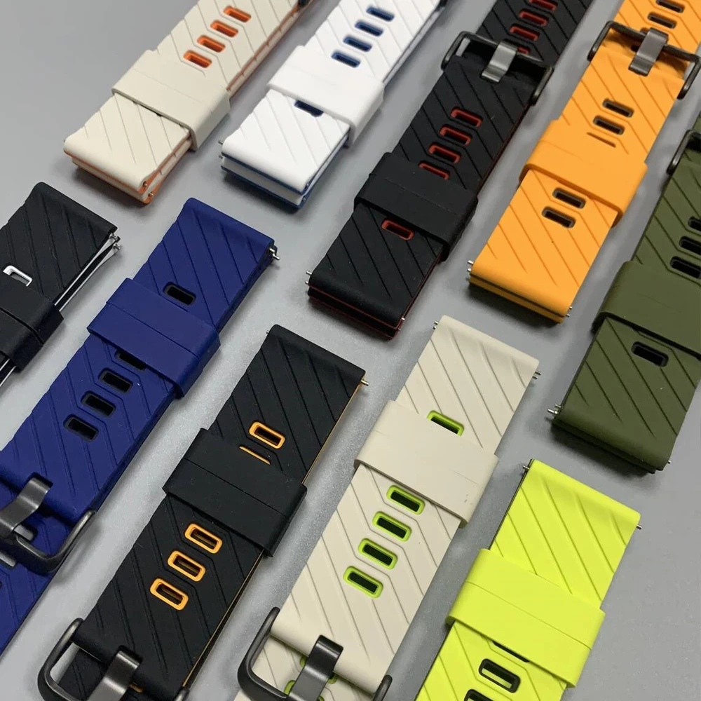 22mm Silicone Sport Strap For Realme Watch 5 S2 S 2 3/Realme Watch S 2 3 Pro Replacement Bracelet For COROS PACE 4 Pro Watchband