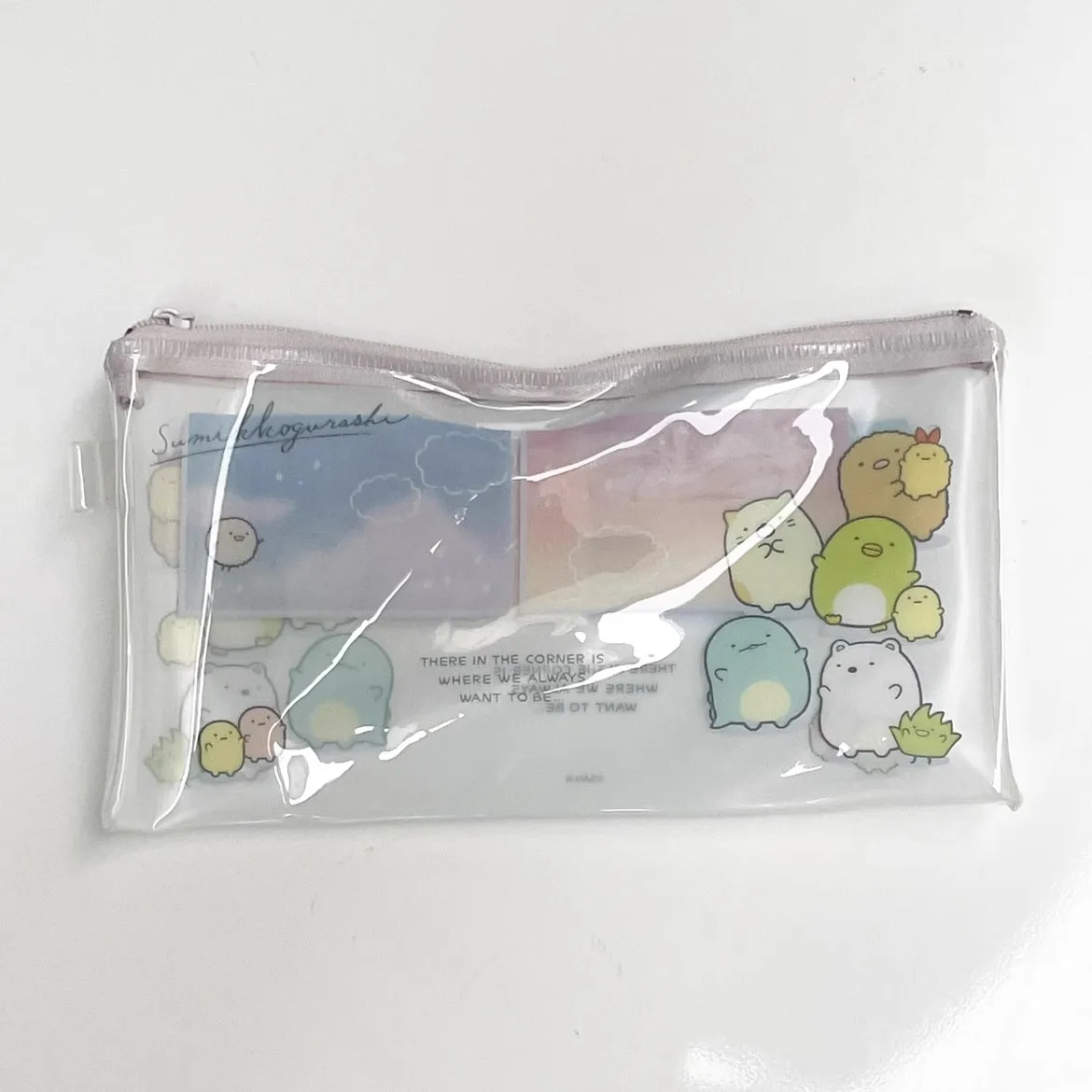 New Sumikko gurashi Girls Women Small PVC Make up Cosmetics Cases Pencil Bags For Children