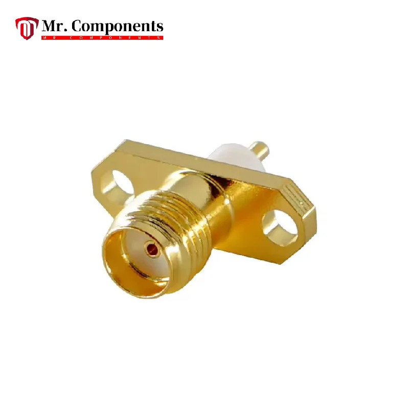 5Pcs SMA Female Chassis Panel Mount 2 Hole Post Terminal RF Connector Coaxial Adaptor New