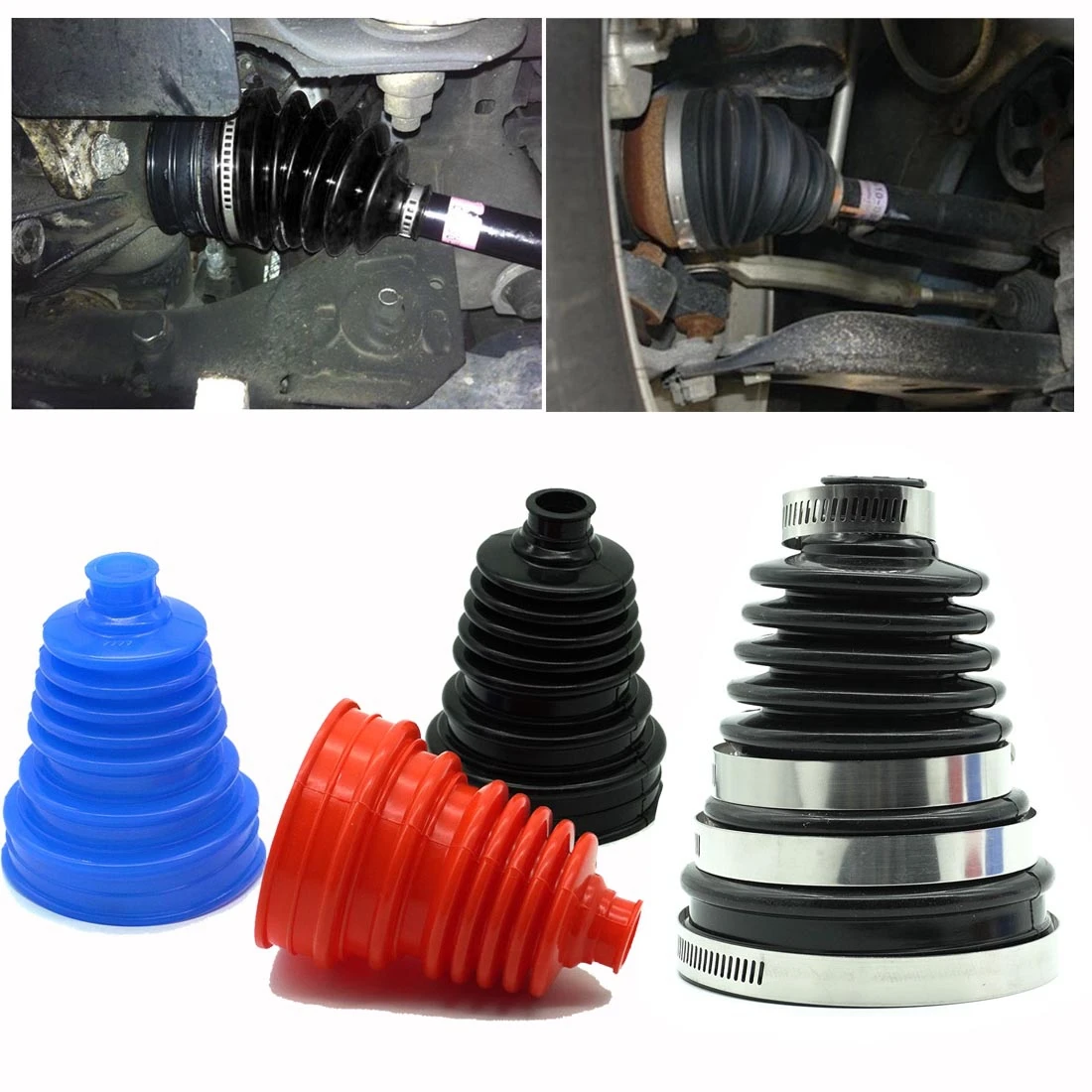

Universal Rubber CV Boots Cover Constant Velocity Joint Boot Set Highly Flexible CV Boots for Cars Constant Velocity Joint Boot
