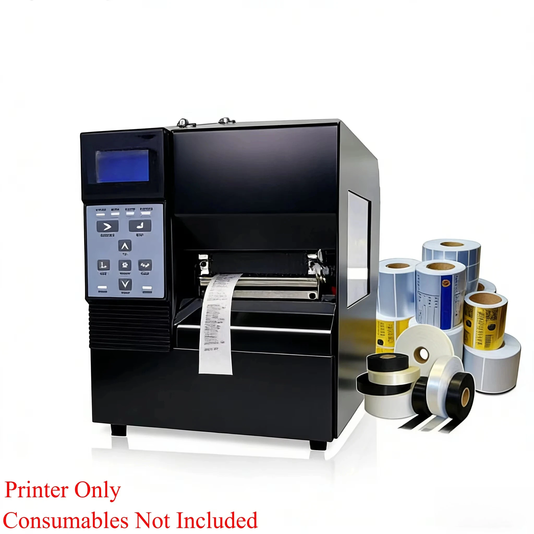 Industrial Thermal Transfer Label Printer 100mm Width For Nylon Satin Care Label Printing