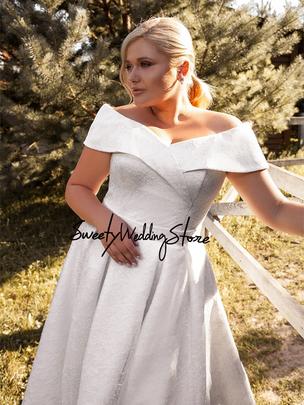 فستان زفاف بسيط شيفون موضة رقبة قارب كم طويل حزام مطوي سويب ذيل مفتوح الظهر Vestido De Noiva Bride فستان الزفاف #6