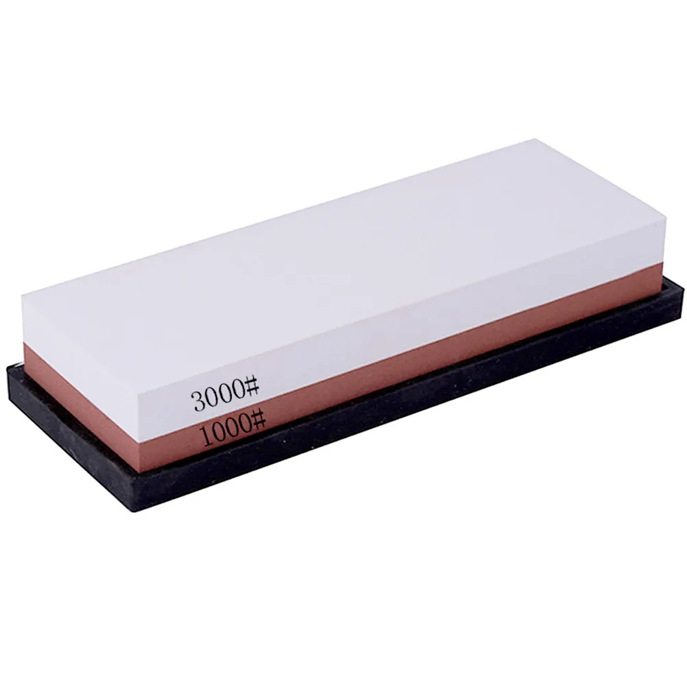 1Pcs Wear-Resistant White Corundum Grindstone Sharpener 1000 3000 Grit Restoration for Cutter Scissors Chef Tools