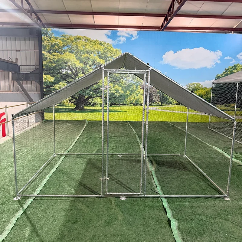 a forFactory High Quality Galvanized Steel Welded Mesh Farm Fence Outdoor Dog Kennel Large Strong Multiple Sizes