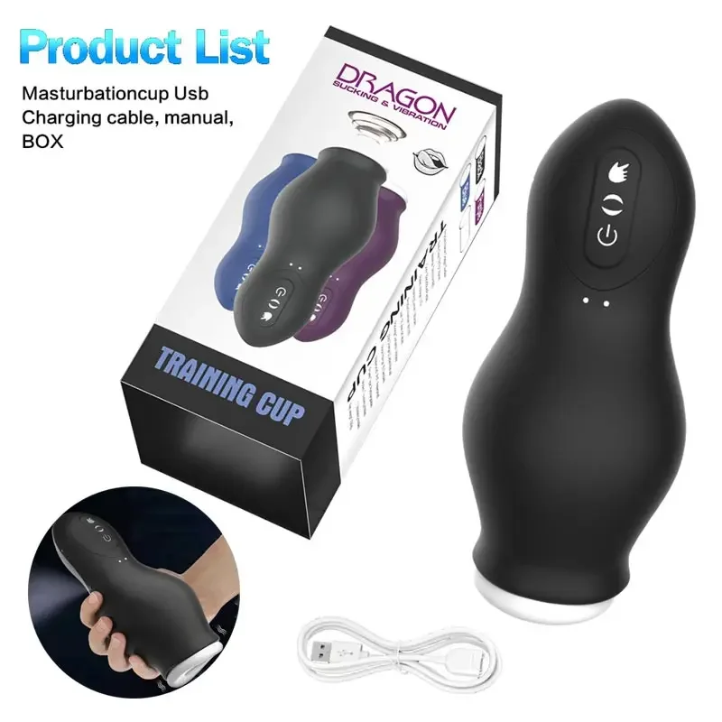 Penis Vagina And Anus Rechargable Masturbate Men Training Trainer Mens Sex Toy Doll For Whole Men Women Vibrator