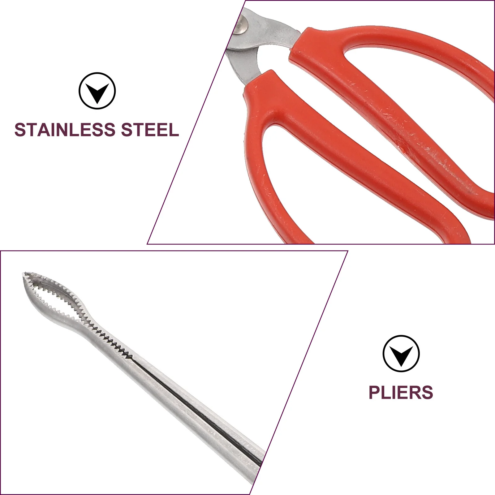 

1pc Stainless Steel Bbq Coals Clip Household Outdoor Waste Picker Heat Resistant Garbage Clamp Grilling Fire Tongs Yard