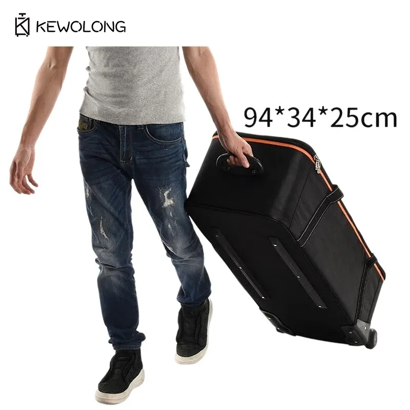 Large Capacity Rolling Camera Bag for Photographers Trolley Case with Flash Light and Lens Compartment Studio Equipment