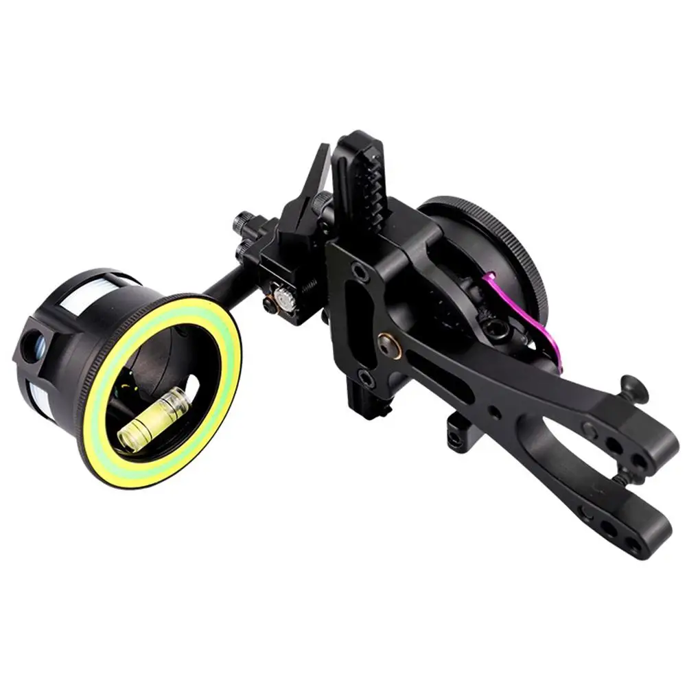 Bow And Arrow Pulley Bow Single-Needle Sight Can Be Fine-Tuned Amy Sight Aluminum Alloy Outdoor Hunting Accessories