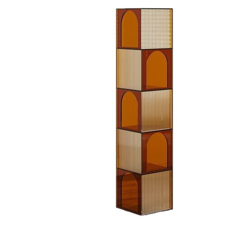 Yake light luxury shelf floor-to-ceiling corner cabinet small apartment living room display bedroom corner storage cabinet