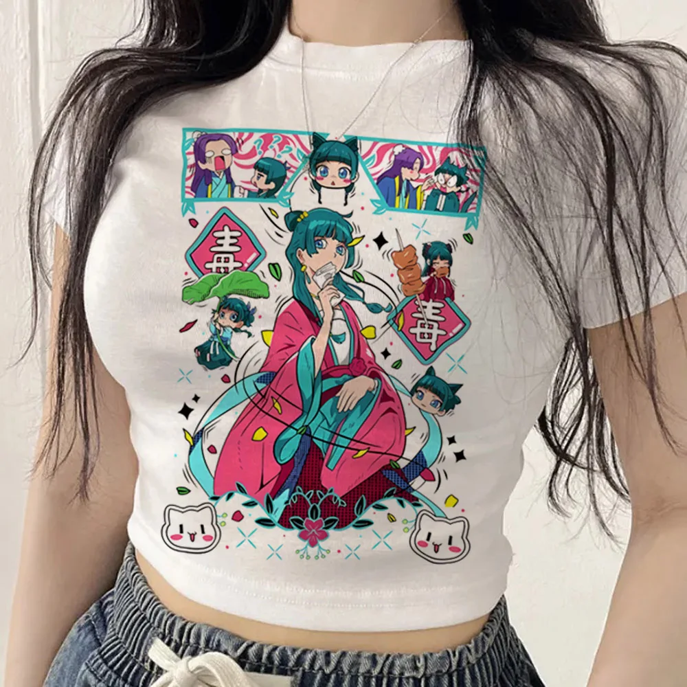 Apothecary Diaries crop top shoujo cutecore emo grunge manga t-shirt cheap emo anime