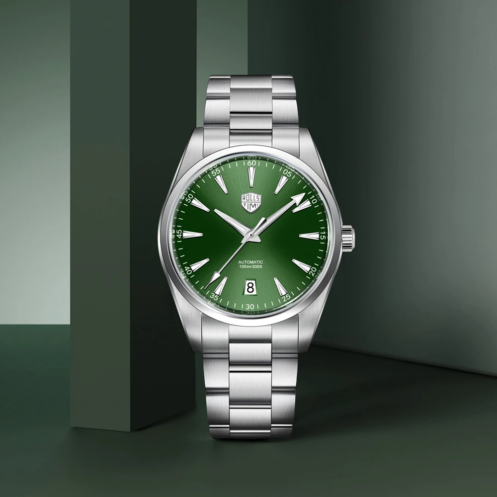 

Новые мужские механические часы RollsTimi 2025 года: элитные автоматические часы для мужчин с механизмом NH35, светящимся циферблатом, AR-покрытием и сапфировым стеклом, водонепроницаемые.