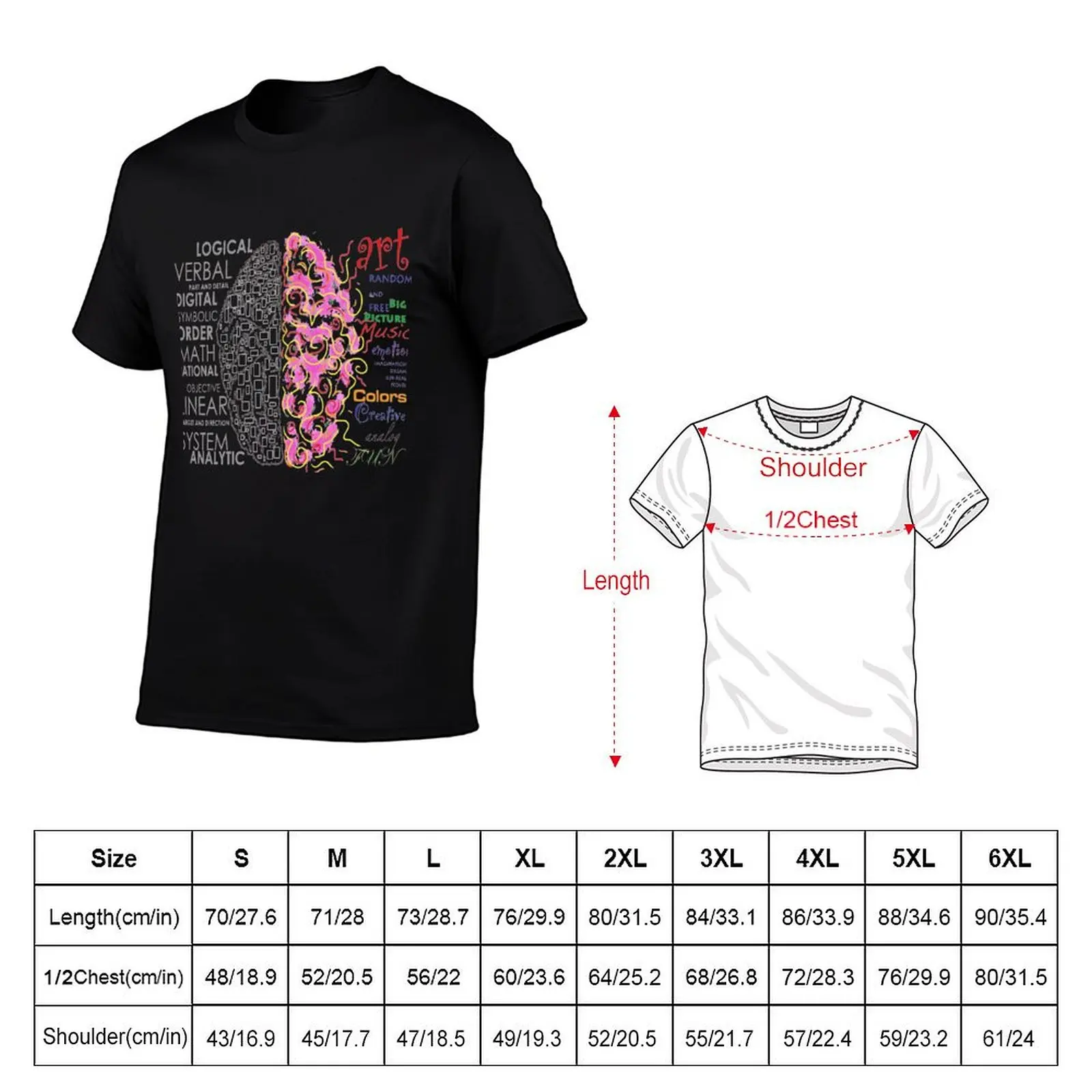 brain-left & right T-Shirt Lightweight Cooling Short Sleeve Tee