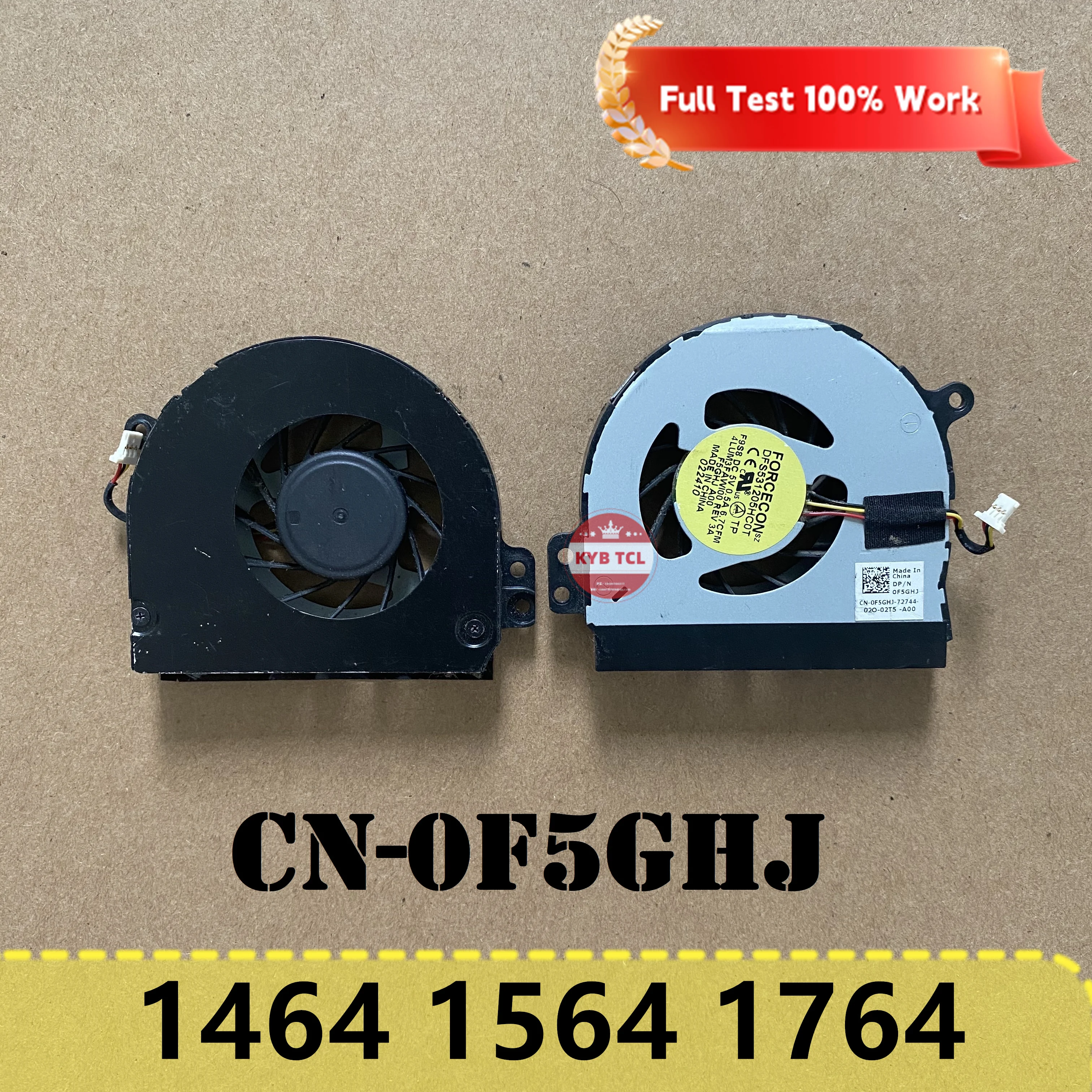 

For Dell Inspiron 1464 1564 1764 Laptop CPU Cooling Fan Notebook CN-0F5GHJ 0F5GHJ F5GHJ