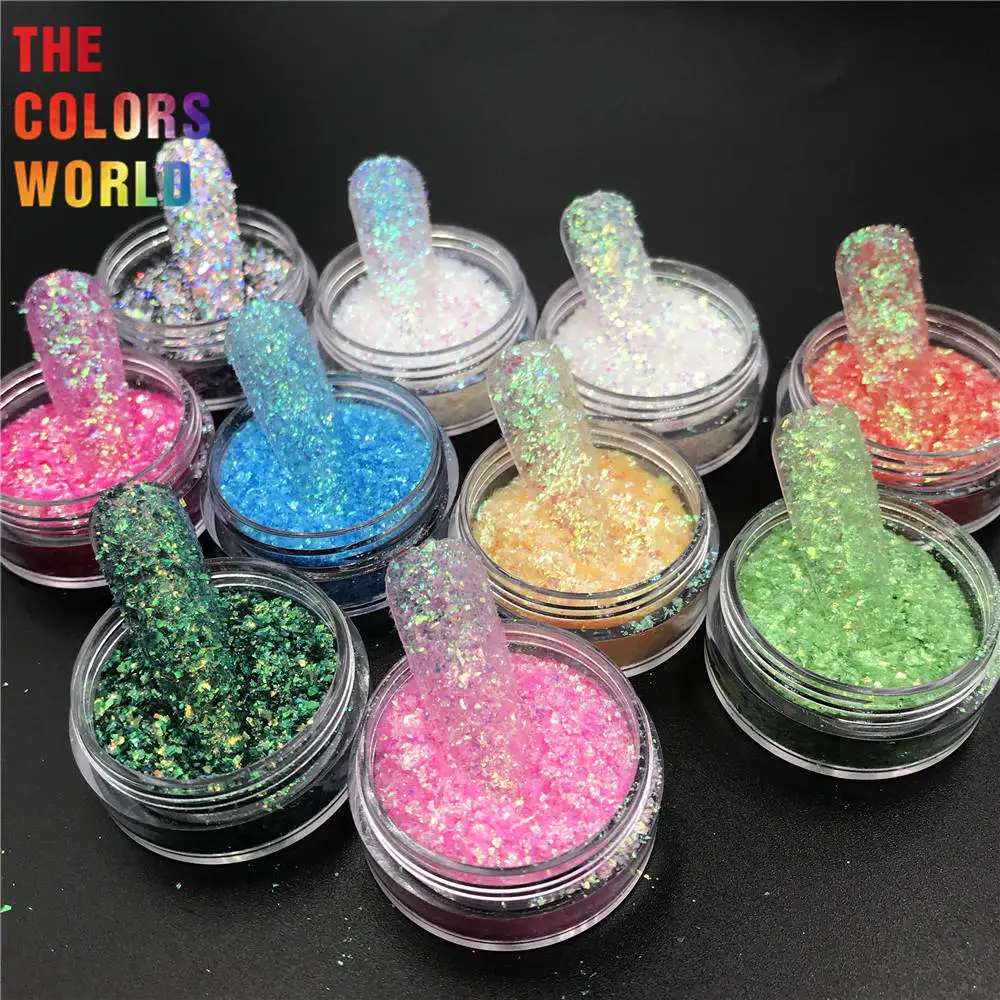 

Cosmetic Grade Iridescent Rainbow Nails Glitter Shards Henna Tattoo Lip Gloss Eyeshadow Maquillaje Manicure Festival Accessories