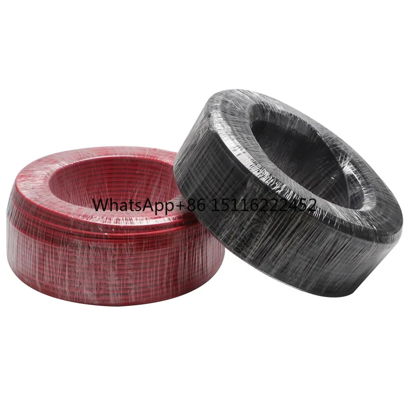 

Lot of 50m 6mm2 PV Solar Cable in Red & Black 25m Connecting Terminals Included Raw Material for Solar Panel System