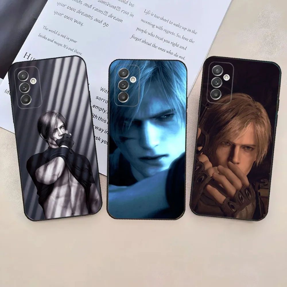 Leon R-Resident Kennedy E-Evil 4 Phone Case For Samsung Galaxy A20,A21s,A22,A31,A32,A52,A53,A72,73,A80,91 Soft Black Phone Cover