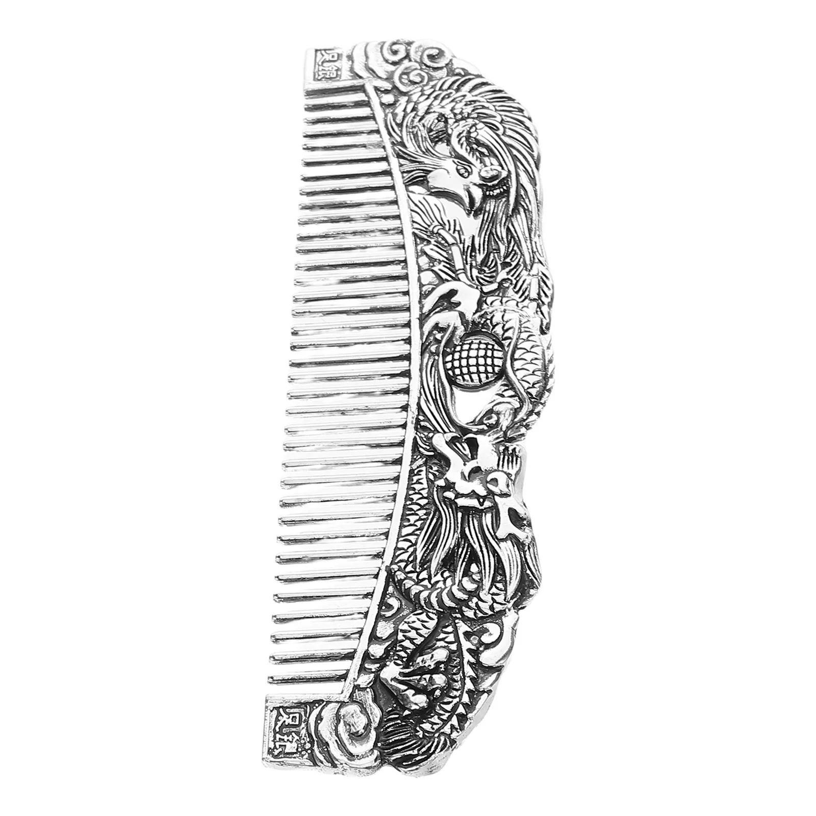 

Exquisite Retro Dragon Phoenix Alloy Comb Vintage Hair Styling Decorative Scalp Massager Tool Travel Grooming Accessory Unique