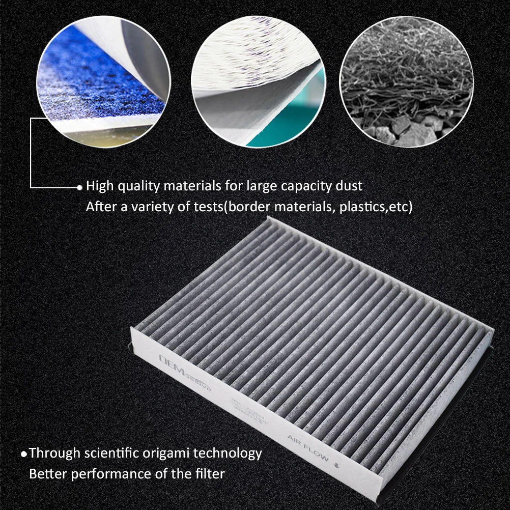 Car Pollen Cabin Filter Activated Carbon CV6Z-19N619-A AV6N-19G244-AA For Ford C-Max Escape Kuga Focus Transit Connect Volvo V40