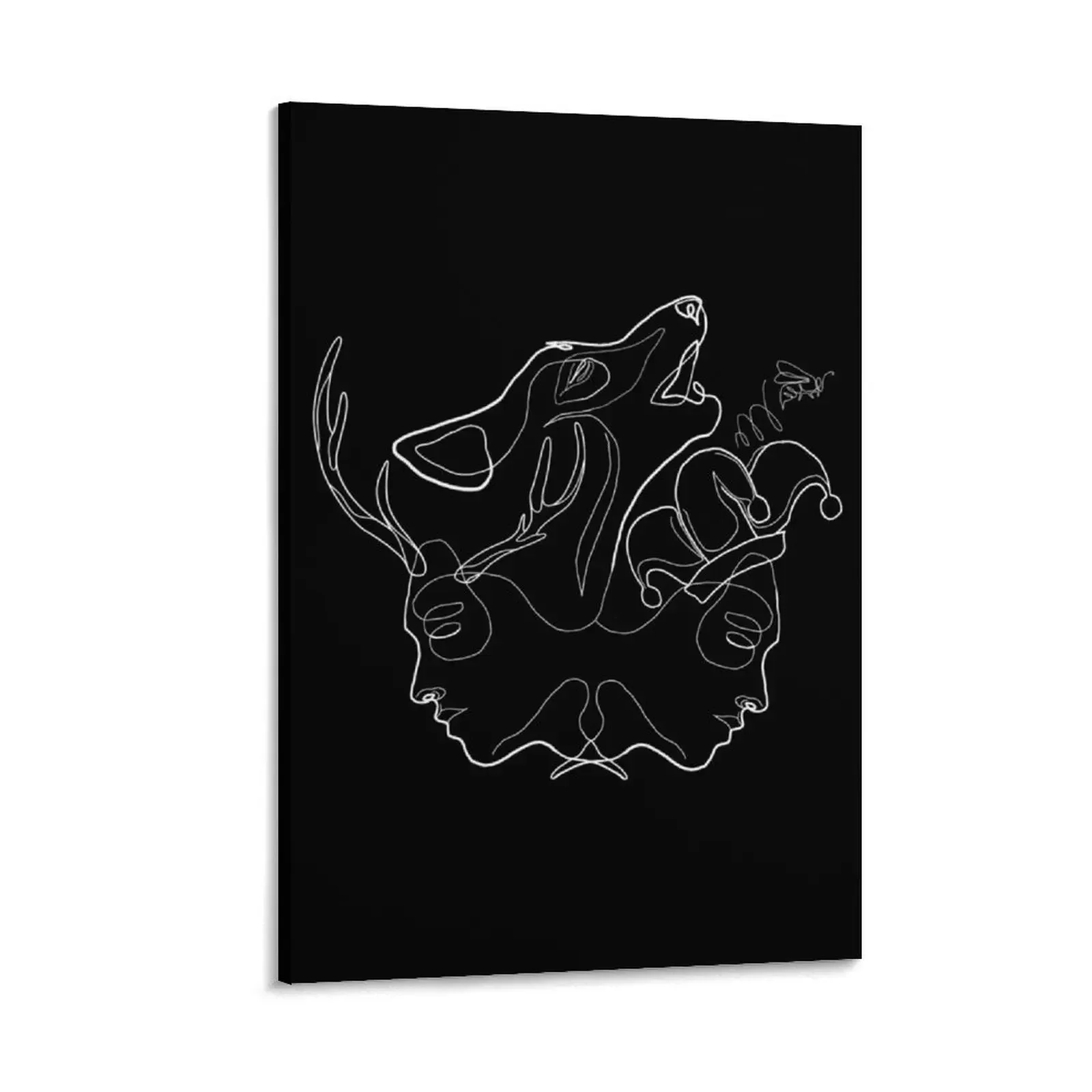 

Fitz and the Fool and Nighteyes and Bee Inverted Canvas Painting wall decoration painting office decoration