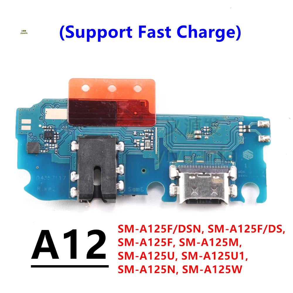 Dock di ricarica per Samsung Galaxy A12 A125 SM-A125F A125U A125N A125W scheda di ricarica connettore porta USB di tipo C cavo flessibile