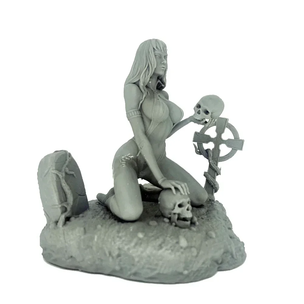 Kit Model Figur Resin Miniatur Skala 1/24 75Mm Kit Pemodelan Tidak Dicat Mainan Diy A187