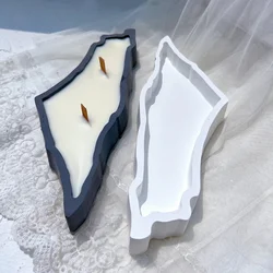 Palestine Map Dish Silicone Mold Charcuterie Board Resin Mould Concrete Tray Soy Wax Molds for Candle