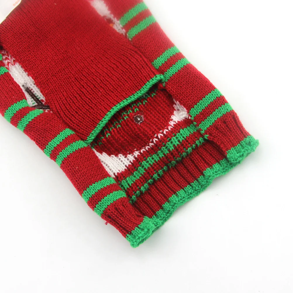 

1pc Pet Dog Sweater Snowman Pattern Christmas Puppy Costume Warm Autumn Winter Clothes For Small Dogs Outdoor Walking Holiday
