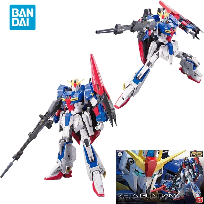 

Прямая доставка Bandai, оригинальная аниме-коллекционная модель GUNDAM RG 1/144 ZETA GUNDAM, экшн-фигурка в сборе, игрушки для детей