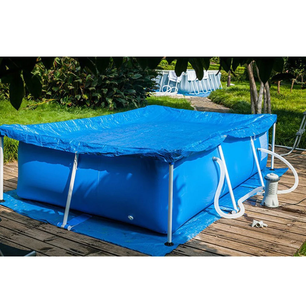 For Various Pool Dimensions Square Pool Cover Square Swimming Pool Cover UV Resistant Debris Protection Easy Installation