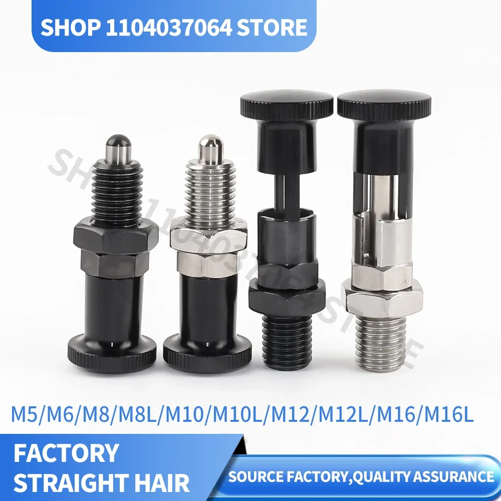 VCN210 Stainless Carbon Steel Restratable Lock-out Spring Plunger Indexing Plunger Index Bolt with Nut Ball Head Factory Price