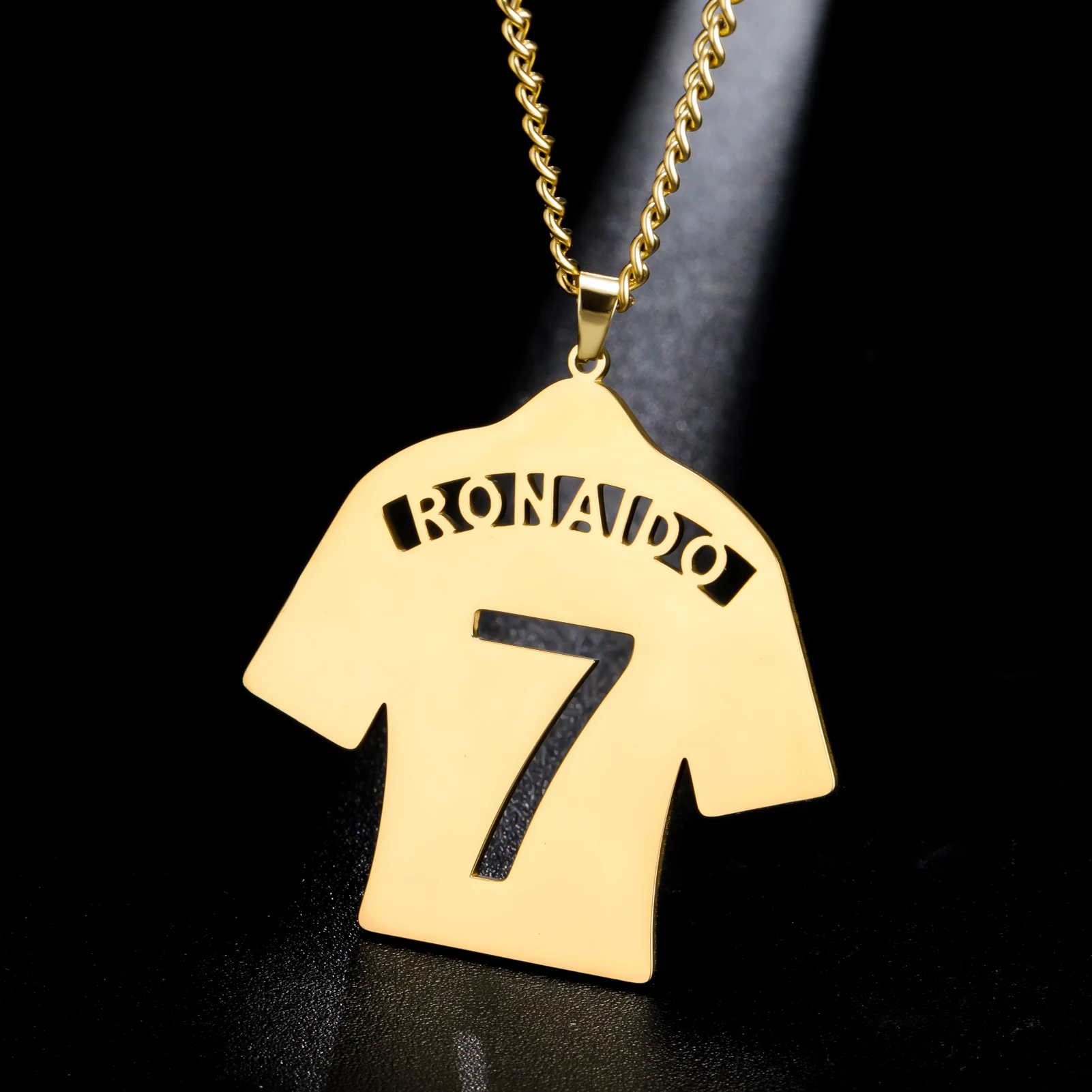 كرة القدم فريق كرة القدم الكرة قلادة اسم مخصص شخصية قلادة هدية للنساء الرجال الصبي الأب طفل أبي سلسلة الفولاذ المقاوم للصدأ #3