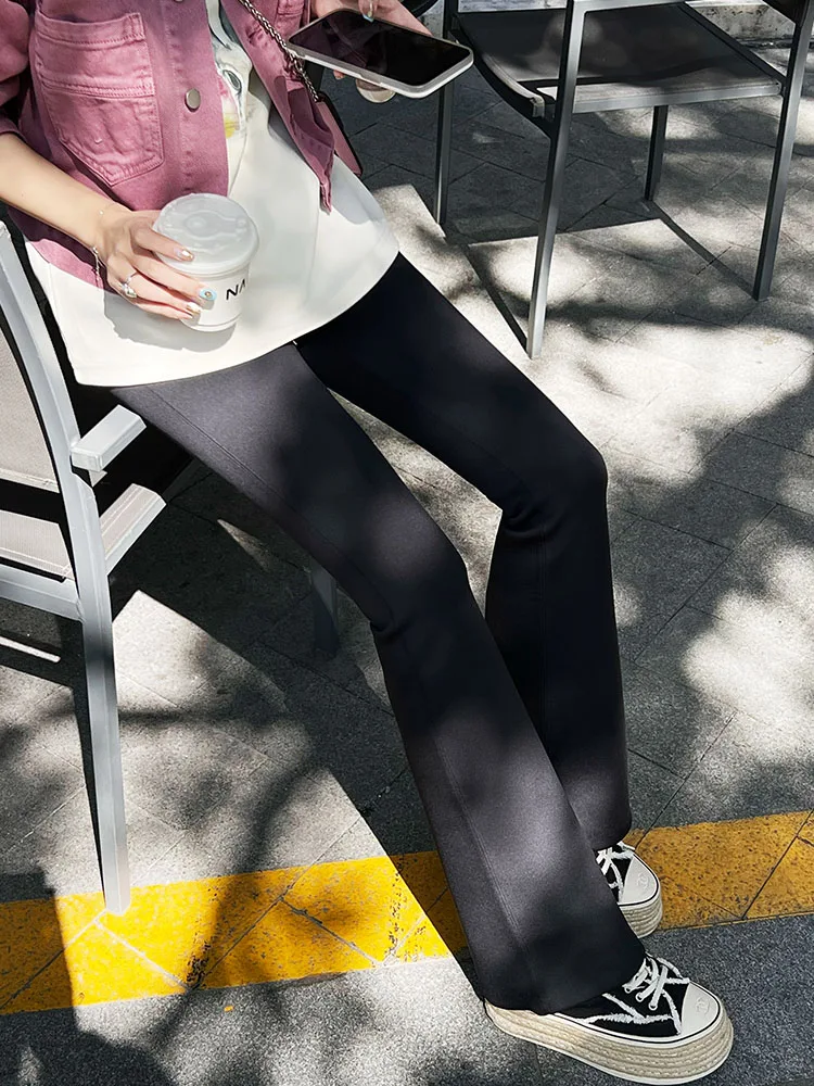 

MeiYang High Waist Bell Bot Pants Casual Loose Fit Air Sensation Leggings Long Trousers Fem Faion Winter Collection