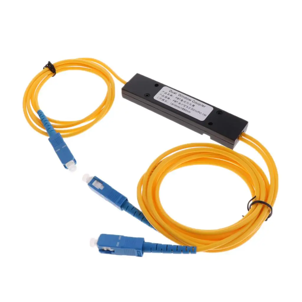 

1 Set of Fiber Splitter Cables, 1310nm-1550nm SC 1 to 2 SC FTTH Fiber Splitters