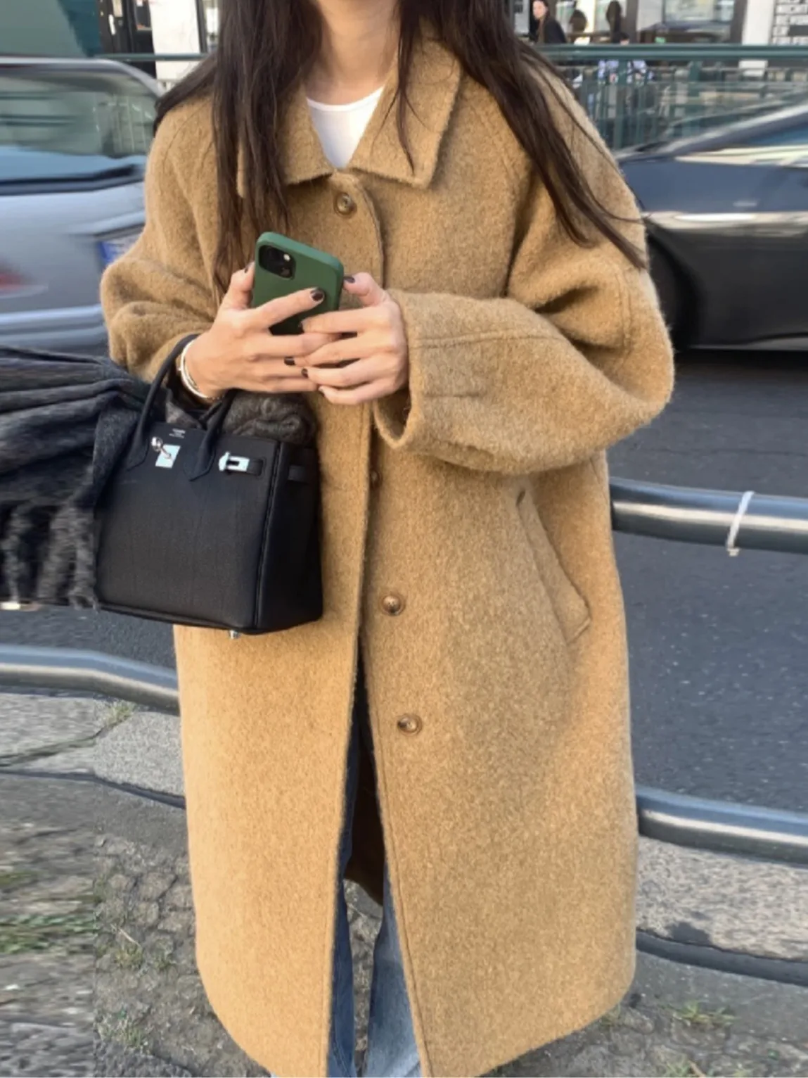 

Женское вельветовое пальто в стиле ретро, осенне-зимняя расцветка, уникальный дизайн, стильная верхняя одежда в корейском стиле, весна-осень-зима