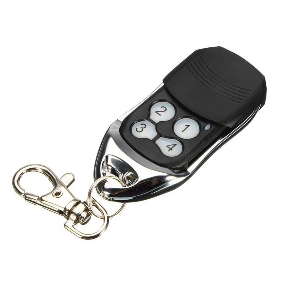 Abridor de porta de garagem com 4 botões, 433.92 mhz, remoto, alcance transmitido de 100m, clique durável, clonagem, abridor de porta de garagem