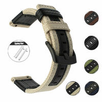 20mm Easyfit Sport Nylon Leather Band For TicWatch GTH Watch Strap For TicWatch E3 E 2 Smartwatch Wristband Bracelet Watchband