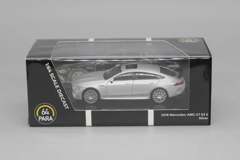 Para64 1:64 Mercedes-Amg Gt 63 S Zilver Gelimiteerde Collectie Spuitgieten Legering Automodellen