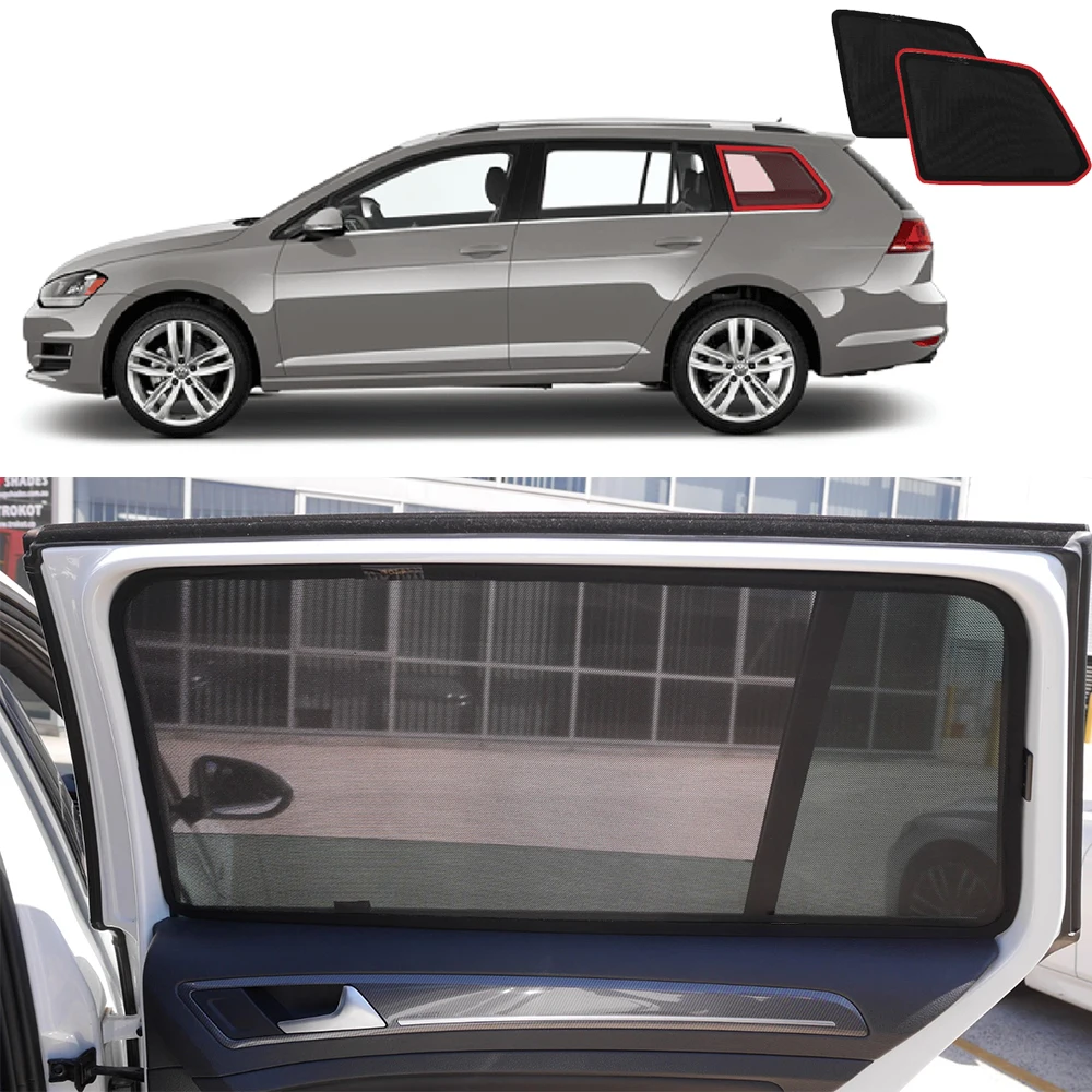 For Volkswagen VW Golf 7 Variant 2012-2020 Magnetic Car Sunshade Front Windshield Curtain Rear Side Baby Window Sun Shade Visor