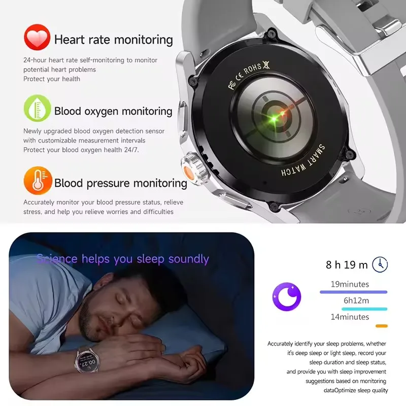 Per Xiaomi NFC Astuto Della Vigilanza Degli Uomini AMOLED Schermo Frequenza Cardiaca Chiamata Bluetooth IP67 Smartwatch da Uomo Impermeabile Compatibile Android/iOS