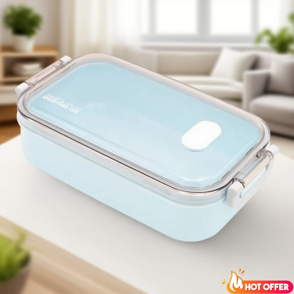 

Single-layer Plastic Lunch Box Can Microwave Heat Lunch Box for Student Office Portable Bento Box Accessories