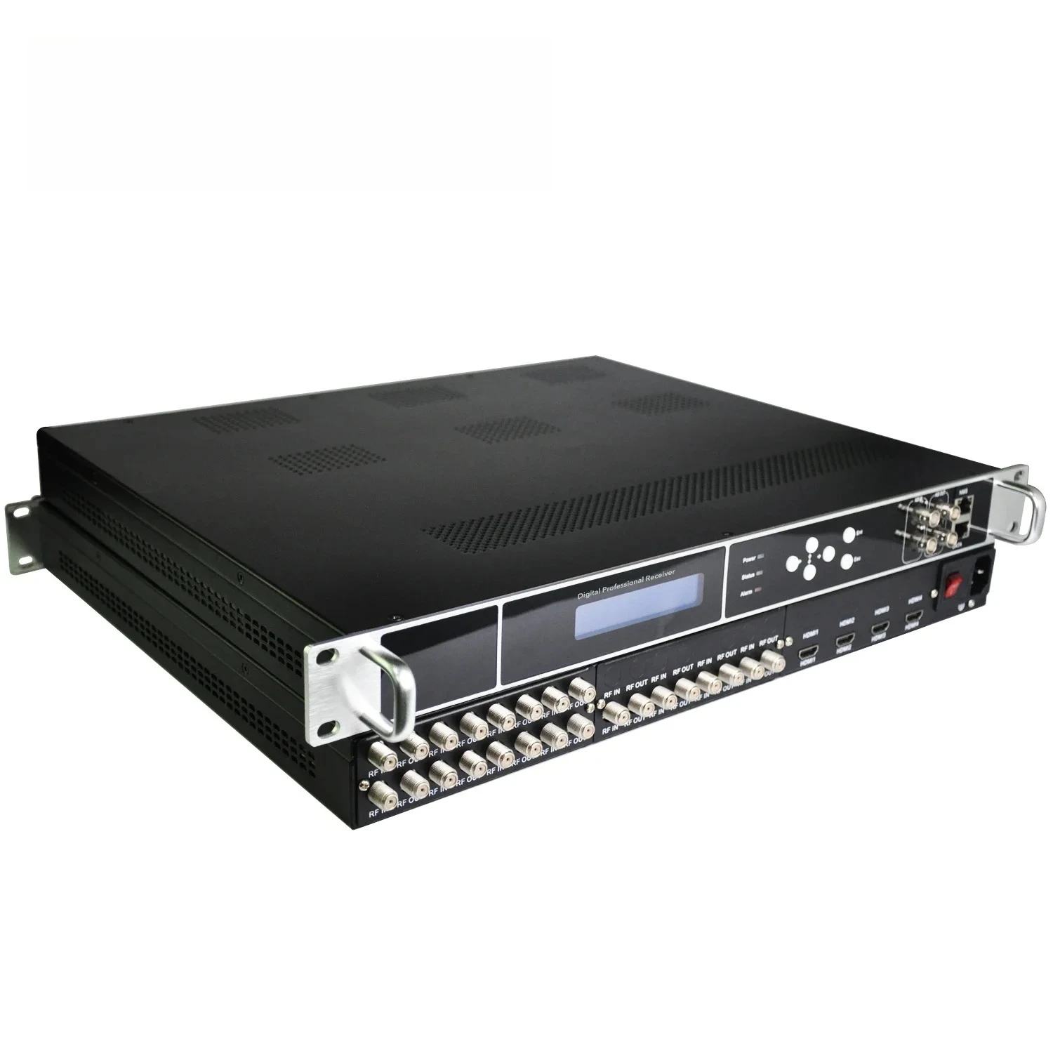 20258/16/24 Channels FTA Tuner to IP Gateway DVBS2 to IP Demodulation ASTC ISDB DVB C to IP Converter Professional IRD