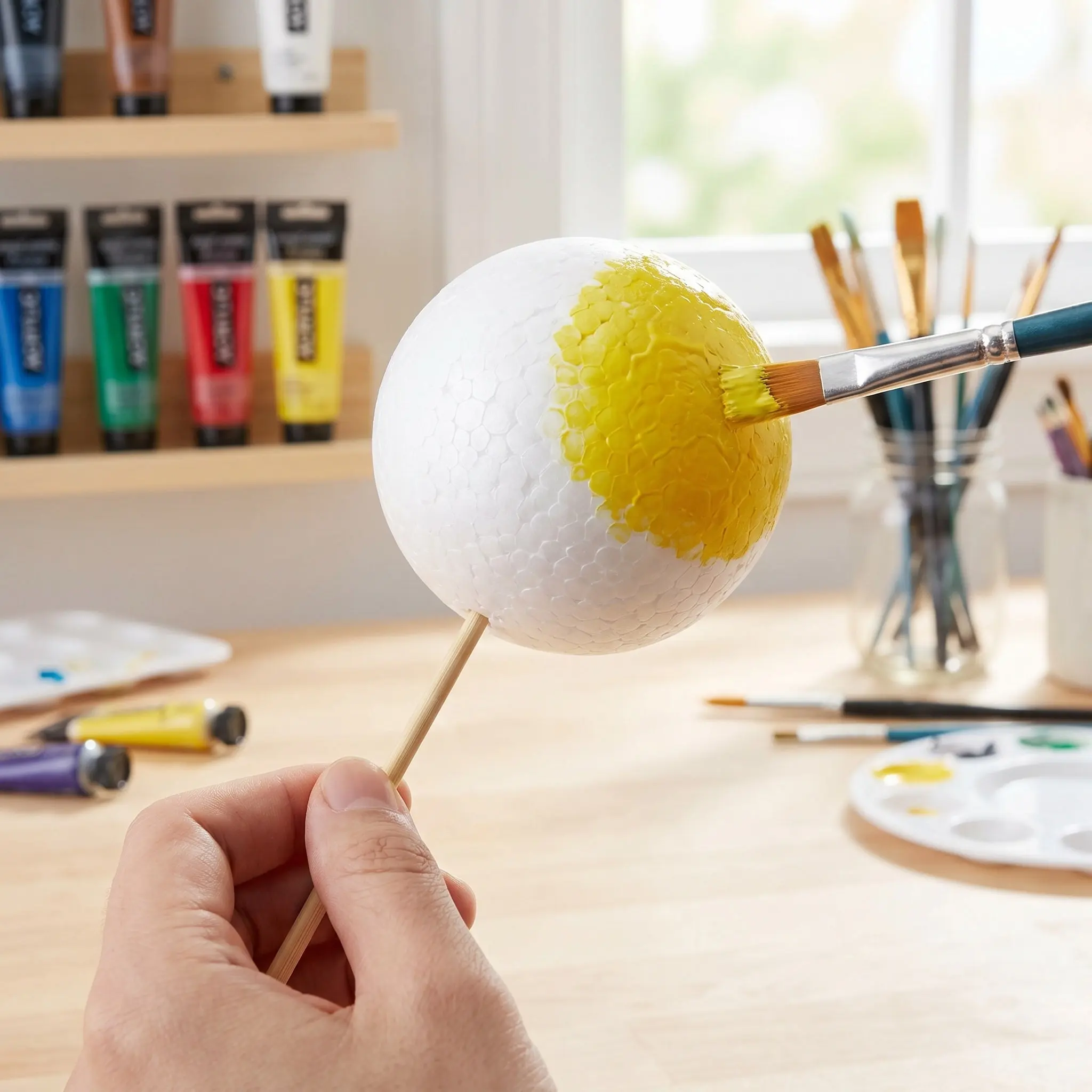 10Pieces White Foam Balls 5Cm Polystyrene Smooth Surface High Density DIY Craft Party Handwork Decorations